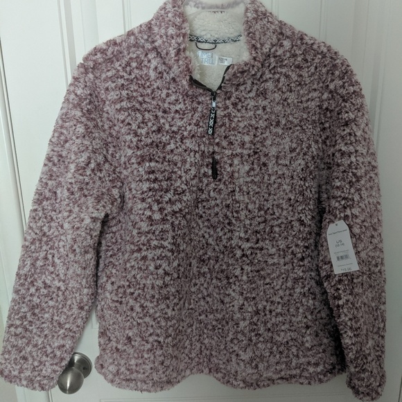 snow tipped fleece jacket